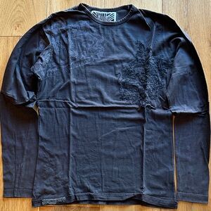 Redline Dark Long Sleeve Tee with Embroidery